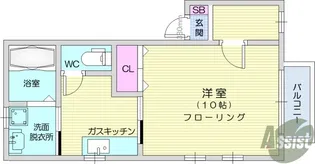 ビレッジ双葉【1階】の間取り
