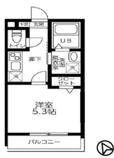 MELDIA西新井【3階】の間取り