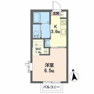 プリーマK【2階】の間取り