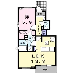 グランドステージ豊潤E【1階】の間取り