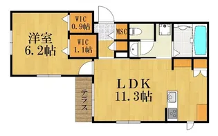 Le Reve 紺屋町【1階】の間取り
