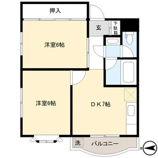 コーポ春日【2階】の間取り