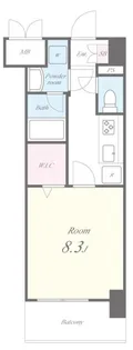 グラシーナ文京【4階】の間取り