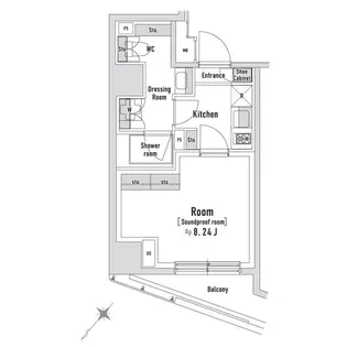 TRACK八丁堀【7階】の間取り