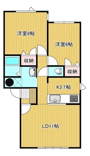エクセシオールII【1階】の間取り