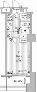 グランド・ガーラ横濱万世町【5階】の間取り