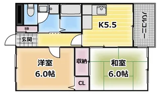 オートサンピア【3階】の間取り