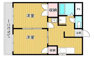 グランディール門田屋敷【7階】の間取り