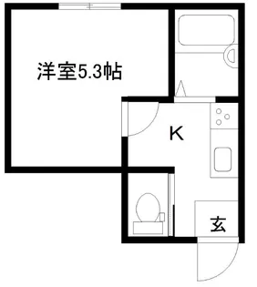ル キャッスル【1階】の間取り