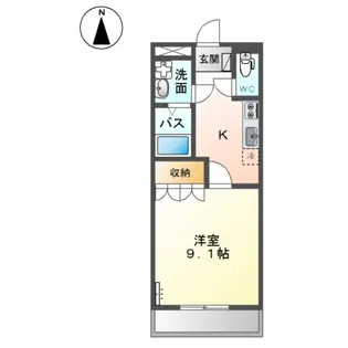 アシューレ【3階】の間取り