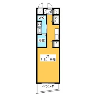 ベルドミール橘【7階】の間取り