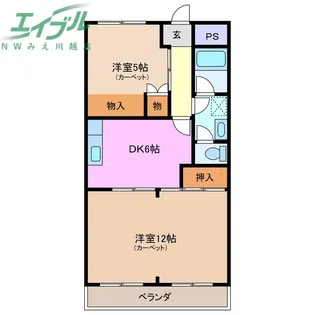 エンブレム大勢【2階】の間取り