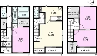グランセットメゾン戸田I【1階】の間取り