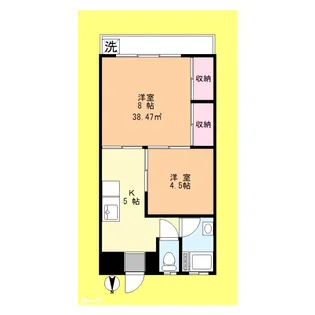 鈴木マンション【4階】の間取り