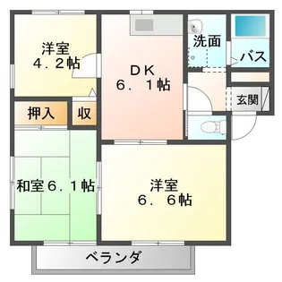 グランビア庄内【2階】の間取り