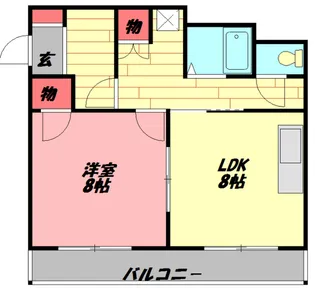エスペランサ木下パート1【3階】の間取り