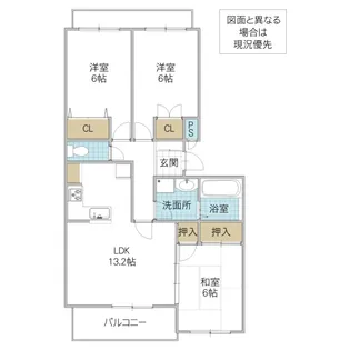 アイレックス備前町【3階】の間取り