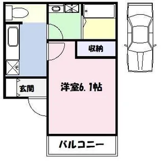 サザンレジデンス谷在家【1階】の間取り