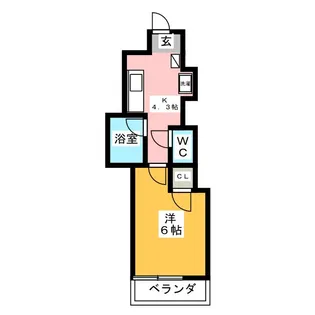 サンライズマツナガ【1階】の間取り