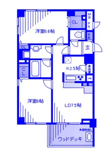 フォーシーズン桜台【3階】の間取り