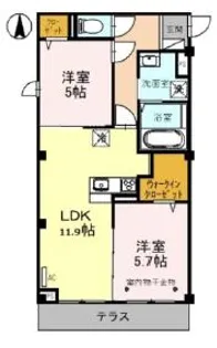 メゾン ド 常盤【1階】の間取り
