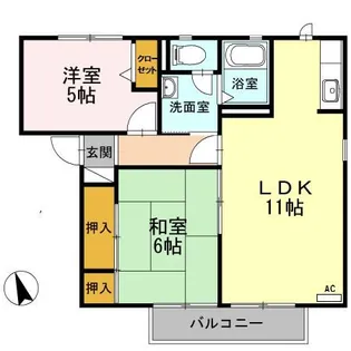 ロゼ水堀【2階】の間取り
