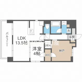 Fujiman南森町【4階】の間取り