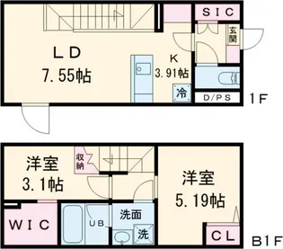 LEGALAND桜新町の間取り