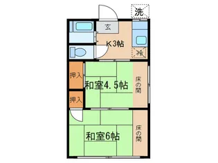 幸栄ハイム【2階】の間取り