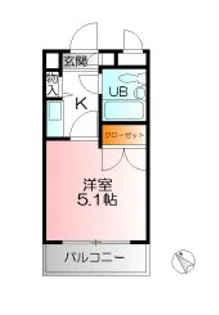 ジョイフル相模原【4階】の間取り