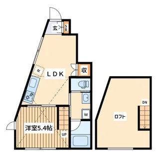 リースティン【1階】の間取り