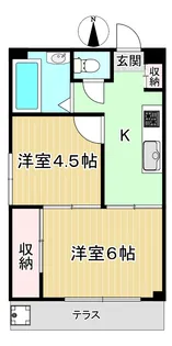 フロール氷川台【1階】の間取り