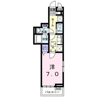 ブリーゼ武蔵浦和【1階】の間取り