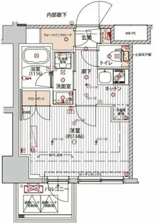 プレシャスハーモニー八王子【13階】の間取り