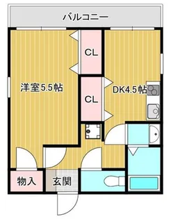 オオギカーディナルコート【1階】の間取り