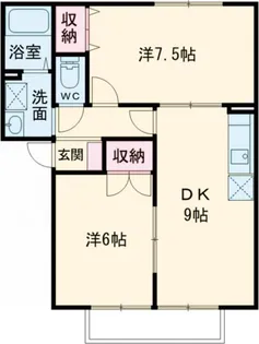 ルイポルトB【2階】の間取り