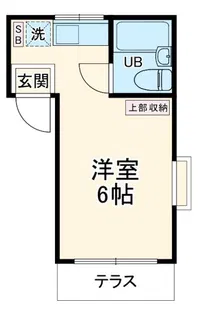 ホワイトビラ水野【1階】の間取り