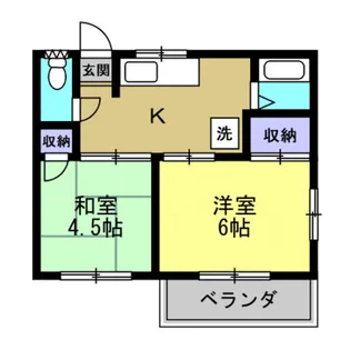 グレース新原【2階】の間取り