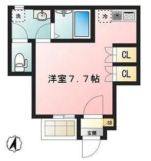 Glanz千駄木South【1階】の間取り