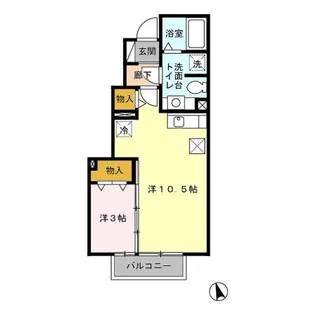リベルテ C【1階】の間取り
