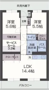 アヴィエント【5階】の間取り