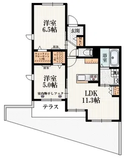 グリーンテラス【1階】の間取り