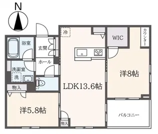 ヴィルシーナ【3階】の間取り