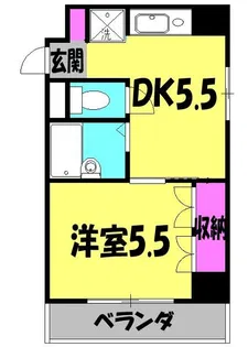 モンシャトー川越【2階】の間取り