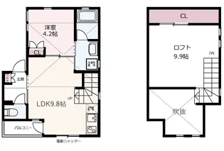 cave’73【1階】の間取り