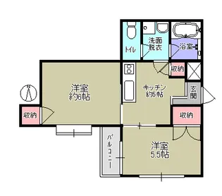 プラザ三軒茶屋【2階】の間取り