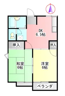 ブルーハイツ森 B棟【2階】の間取り