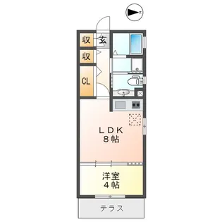 セントポーリア【1階】の間取り