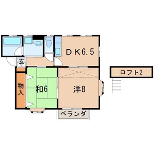 メゾンククI【2階】の間取り