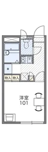 レオパレスさくら【1階】の間取り